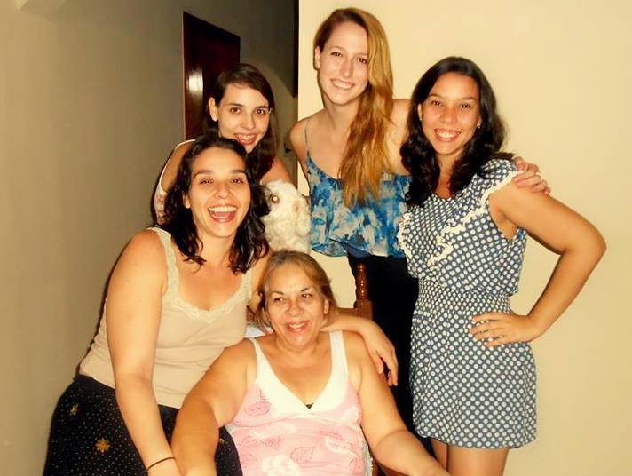 My beautiful Brazilian mom and sisters